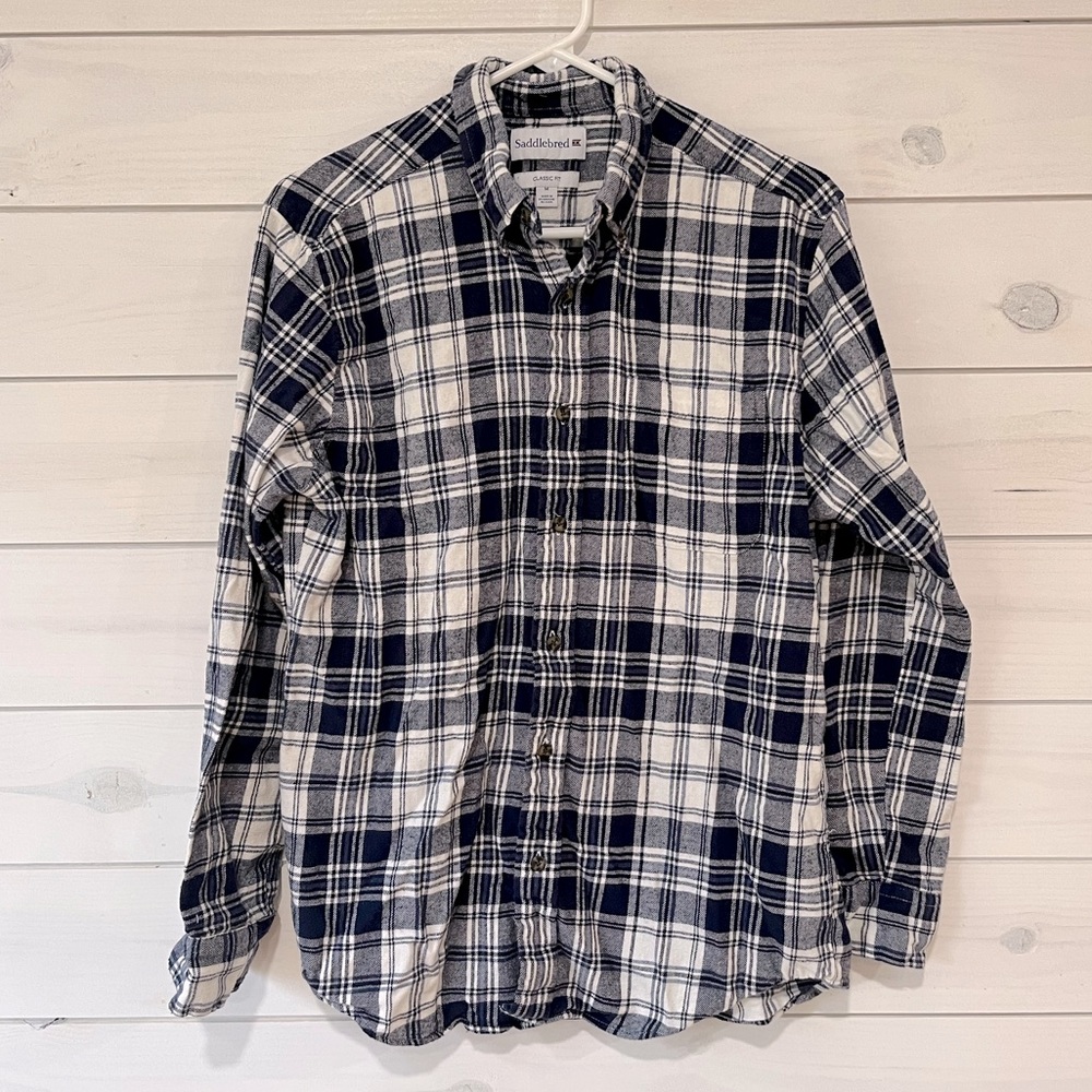 Saddlebred | Classic Fit Long Sleeve Button Up Flannel